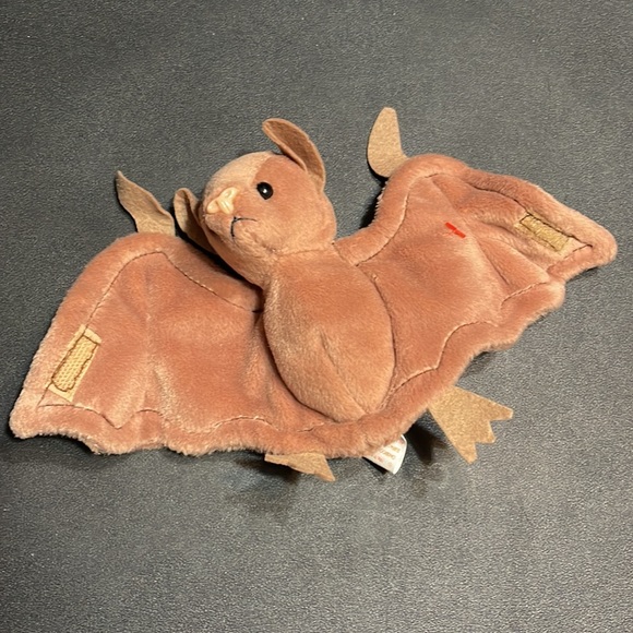 TY 4035 Beanie Babies BROWN "Batty" Bat RETIRED 1996 Many Rare Errors - Picture 13 of 16